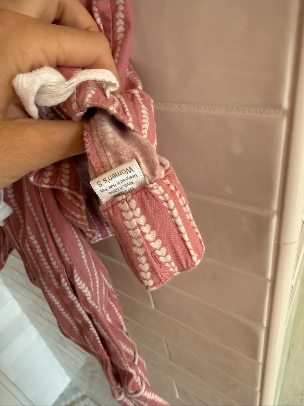 Petite Plume Waverly Rose Pink Stripe Cotton Pajama Set